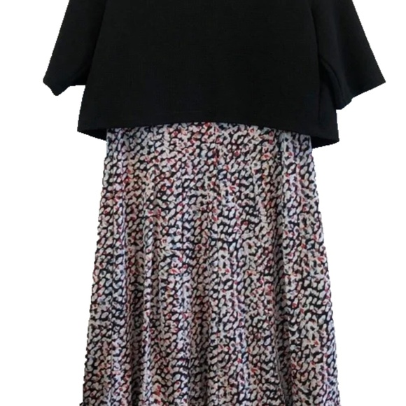 Perceptions Petite Women's 2 Piece Black Combo Sleeveless Dress & Cardigan PM - Picture 5 of 6